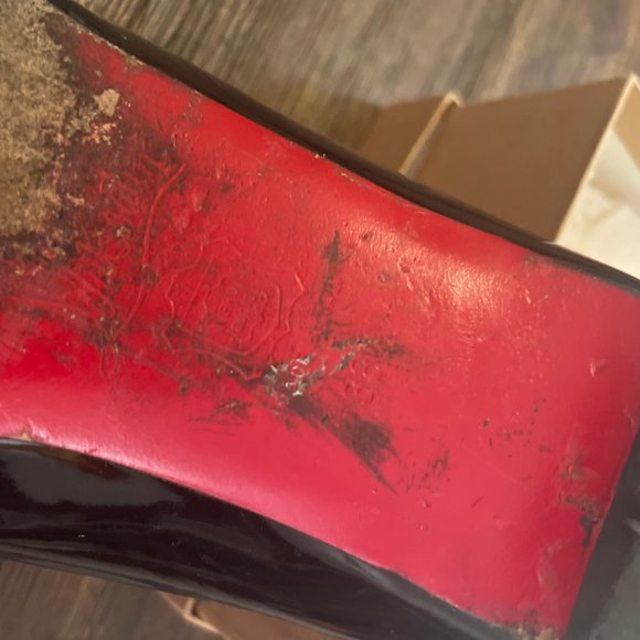 Christian Louboutin  patent leather flats -  Navy - 38.5 - Picture 5 of 6